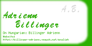 adrienn billinger business card